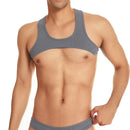 Sexy Men Chest Harness Elastic Shoulder Strap Fitness Gym  Bodybuilding Muscle Vest Crop Top Singlet Underwear Nightclub Costume