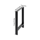 Livingandhome Height Metal Table Legs Furniture Accessories Anti-slip Black Iron Table Leg Round Metal Table Legs
