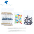 New Electronics Basic Starter Kit for Arduino UNO MEGA2560 Raspberry Pi with LED Buzzer Capacitor Resistor