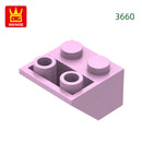 Wange 82Pcs/Lot 3660 2x2 Sloping Reverse Building Blocks Moc Slanted Parts Compatible with Brick  Children Toy Assembly Gift Box