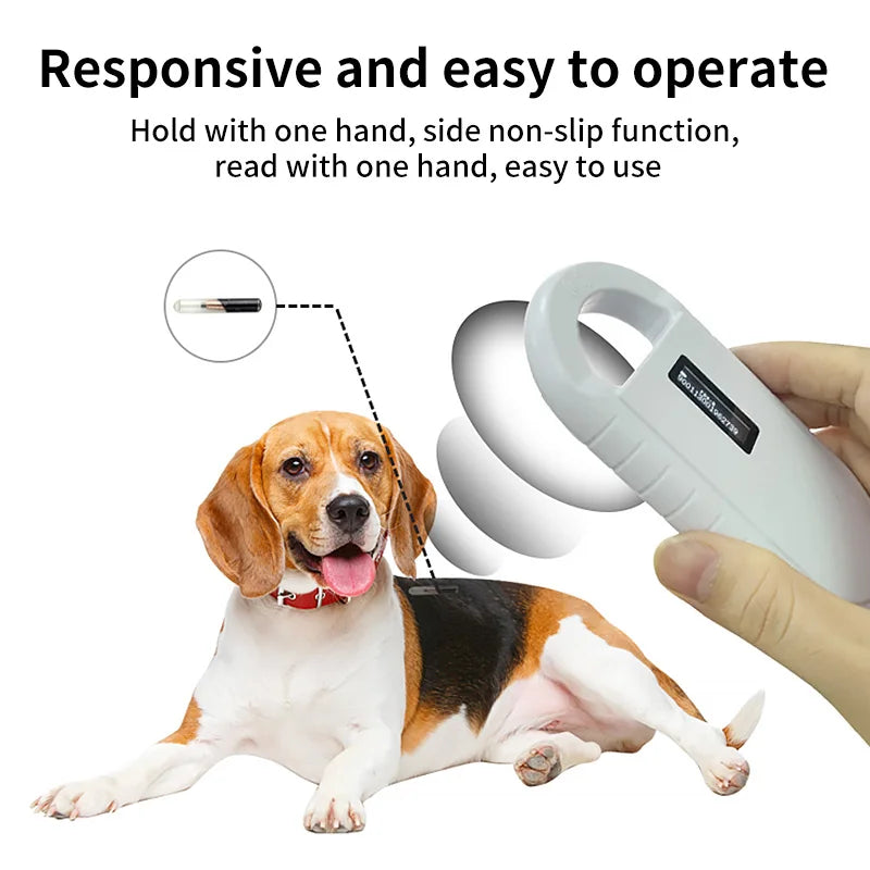 Rechargeable 134.2KHz Animal Microchip RFID Reader PT160 Handheld Digital ID Pet Chip Scanner For Pet Dog Cat Management