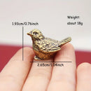 1 brass sparrow figurine, Christmas tea pet desktop home decoration, personalized fun Christmas gifts