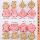Mehrere Sets DIY Tortendekorationswerkzeuge Weihnachtsplätzchenausstecher Cartoon-Keksausstecher DIY Fondantform Backwerkzeuge für die Küche