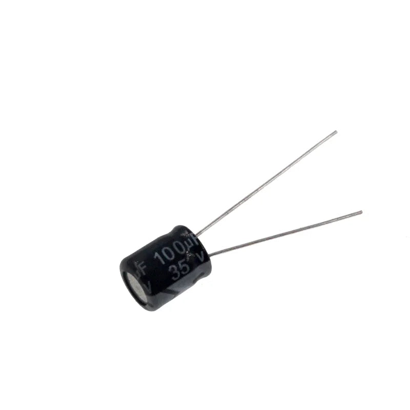 20pcs 100uF 35V 100MFD 35Volt 6*7mm Aluminum Electrolytic Capacitor Radial 100mf35v 100uf35v 35v100mf 35v100uf