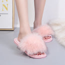 Winter Neue Haus Damen Pelzige Hausschuhe Warme Kunstfell Flache Schlafzimmer Damen Schuhe Slip-on Indoor Slides Damen Fellhausschuhe
