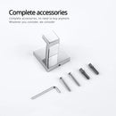 Bagnolux Towel Hooks Robe Hook Coat Hook Stainless Steel Heavy Duty Square Hooks Wall Mounted for Bathroom Kitchen Bedroom