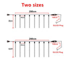 Navidad Meteor Shower LED String Fairy Lights Christmas Tree Decorations Outdoor Wedding Garden Decor 2023 New Year Street Light