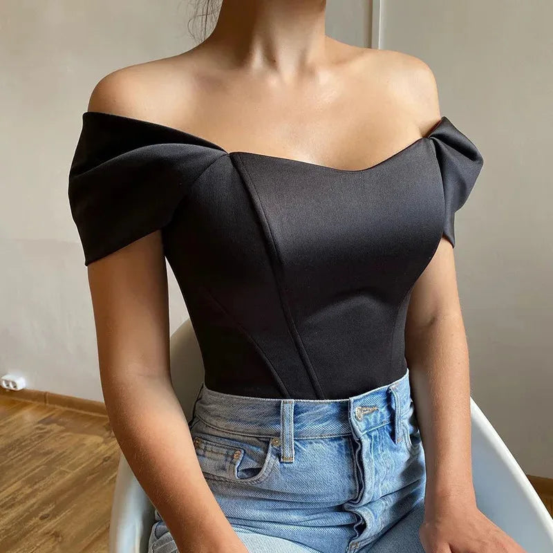 Summer new Elegant Satin Bow Tie Corset Top for Women Sleeveless Backless Cropped Tops T SHIRT Club Party Clothes Y2K Streetwear