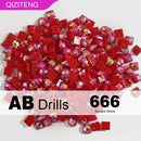 Neuheiten Einfarbige AB-Quadrat-Diamantperlen für DIY-Diamantmalereien Harz AB-Steine 2,5 mm AB-Steine 1000/2000 Stück