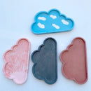 Home Crafts Cloud Coasters Silikonformen für DIY handgemachte Gipsbeton Ton Untersetzer Harzform Zementschale Herstellung Zubehör