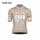 CSPD ATK men's cycling sportswear set summer lightweight cycling jersey sponge cushion cycling bib MTB cycling suit