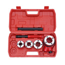 Pipe Threading Kit BSPT Thread Cutting Steel Threader Plumbers Set with 4/6 Threading Dies Manual Pipe Threader Tool Kit