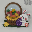 Easter Bunny Rabbit Basket dome candy holder Metal Cutting die for Thanks card Making