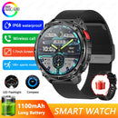 2026 New T-REX3 Outdoor Smart Watch Men 1100mAh Large Battery Bluetooth Call Compass 1.7-inch LED Flashlight Waterproof Watches
