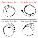 EL Wire 5/4/3/2/1Color 1M Illuminated Lights with Neon Lights DIY Combination Multicolor Lights AA Batteries USB Prom LED Strips