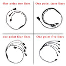 EL Wire 5/4/3/2/1Color 1M Illuminated Lights with Neon Lights DIY Combination Multicolor Lights AA Batteries USB Prom LED Strips