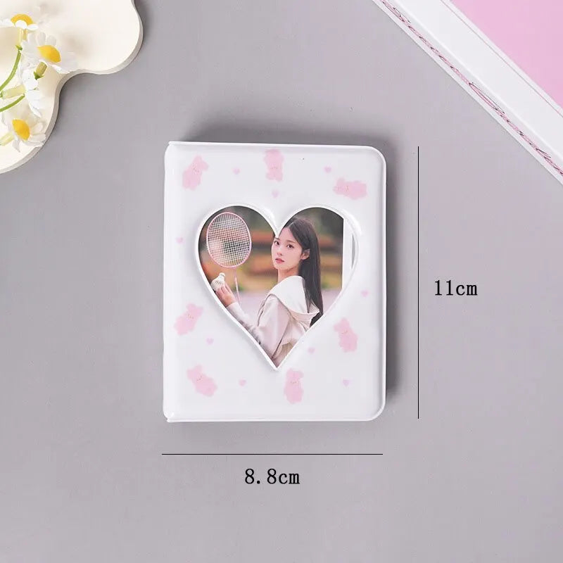 (1pc)Ins Wind 3-inch Love Polaroid Photo Storage Star Card Transparent Inner Page Collection Album