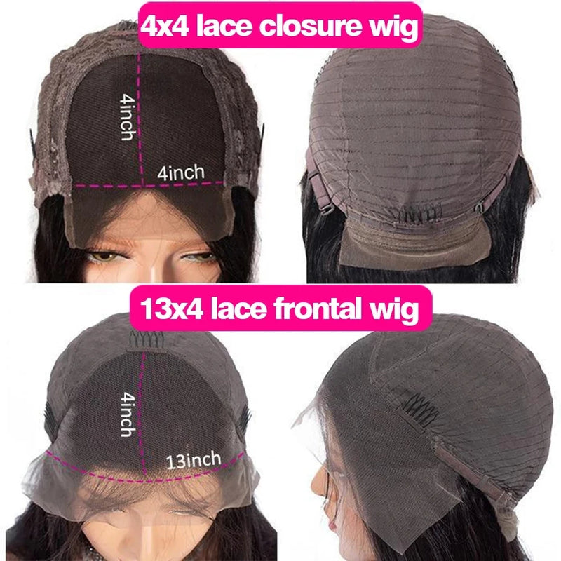 200 Density Deep Wave 13x4 13x6 Transparent Lace Frontal Wig Human Hair Water Curly 4x4 Lace Closure Wigs For Black Women Bling