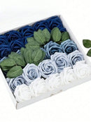 The Everlasting Garden | Premium Foam Rose Collection Lifelike DIY Wedding Bouquet Set