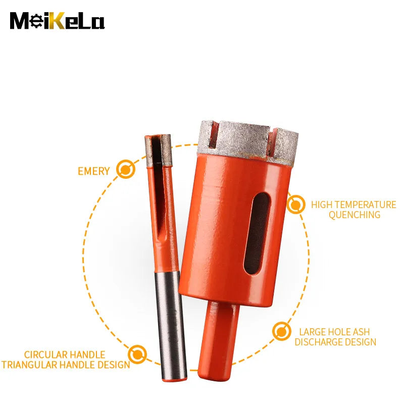 Meikela 1Pcs 6-100mm Marble Opener Diamond Core Bits Hole Saw Drill Bit For Granite Brick Tile Ceramic Concrete Drilling