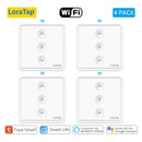 LoraTap Roller Shutter Curtains Blinds Push Button Switch Tuya Smart Life Electric Motor Engine Connected WiFi Alexa Google Home