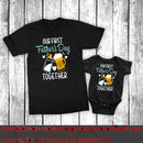 Our First Father's Day Daddy Baby Family Matching Clothes Tops Dad Boys Girls Holiday Party Outfit Papa T-shirt Baby Bodysuits