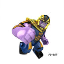 Marvel Action Figure Mini Block Toy, Superhero Hulk Thanos Venom Children's Puzzle Group Building Blocks Toy Handmade Birthday G
