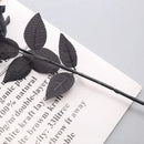 5pcs Silk Black Rose Artificial Flower Head Bouquet Home Living Room Weeding Chritmas Decoration New Year Decoration