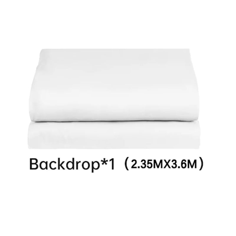 Background Stand 240CMx400CM with Green Screen Wall and Clip Photography Backdrop Frame For Living Video Recording Changing Room