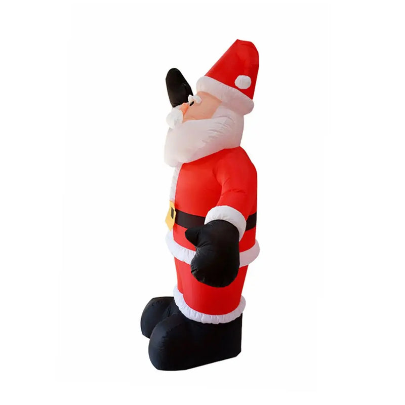 Santa Claus Waving Hand 1.8m Inflate Model Christmas Decoration Glowing Doll Cartoon Giant LED Lamp Party Gifts Outdoor Lawn