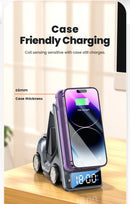 Toocki 5 in 1 Wireless Charger Phone Stand For iPhone 15 14 13 15W Fast Charging Magnetic Dock Station For Apple Watch Earphones