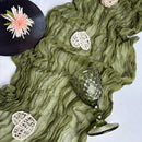 Event Designing Table Runner Cheese Cloth Gauze Crepe Rustic Wedding Party Decor Farmhouse Tabledecor House Warming Gift Easter