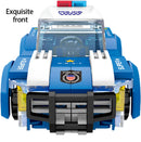 DIY Building Block Police Car Toy Set Creative Educational Patrol Vehicle  for Kids Fun Assembly Puzzle Playset