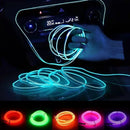 3M Car Interior Led Decorative Lamp EL Wiring Neon Strip For Auto DIY Flexible Ambient Light Party Atmosphere Diode