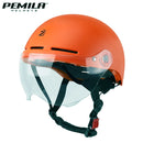 PEMILA Bicycle Helmet With Goggles Cycling Helmet Full Edge Wrapping Technology Bike Helmet Road MTB E-bike MTB Bicycle Helmet