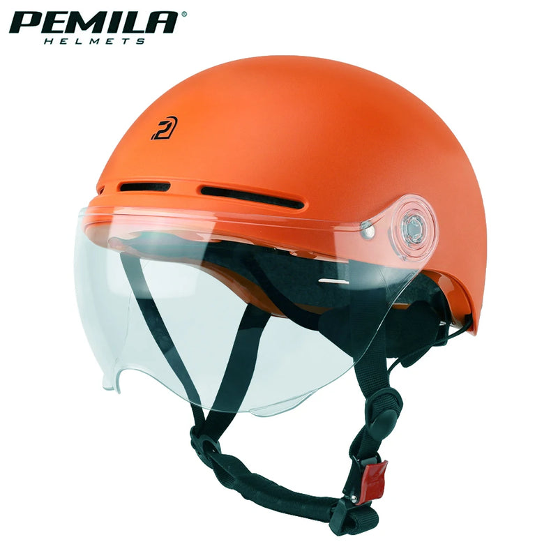 PEMILA Bicycle Helmet With Goggles Cycling Helmet Full Edge Wrapping Technology Bike Helmet Road MTB E-bike MTB Bicycle Helmet