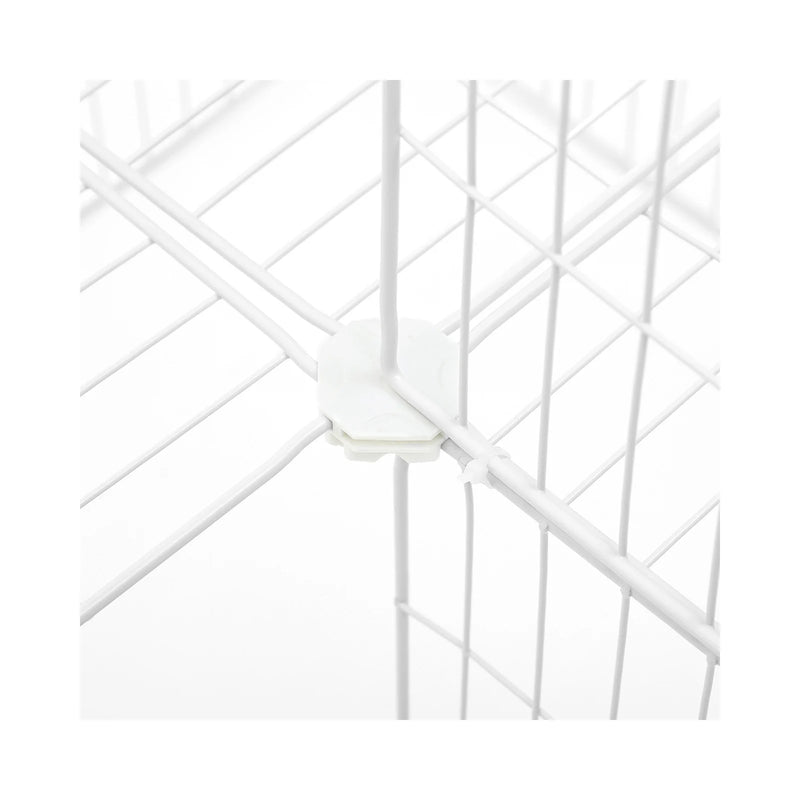 SONGMICS 2-Floor Metal Pet Playpen, 36 Grid Panels, Customisable Cage Enclosure for Small Animals, Guinea Pigs Hamster Runs