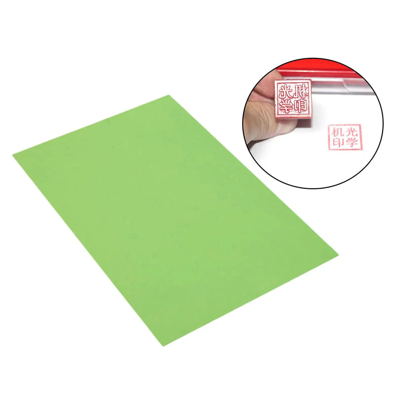 1 Sheet Solid Photopolymer Plate Resin Stamp Making Printing DIY Craft Home