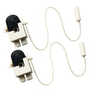 2PCS Repair Lamp Pull Switches Cord-operated Switch For Office Single Pull Control Switch Replacement Wall Led Lamp Light Cable