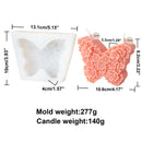 Flat Butterfly Silicone Candle Mold Flower Animal Bunny Easter Egg Festival Gift Home Decoration Hedgehog Aromatherapy Plaster