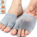 Women's Invisible Forefoot Half Cut Socks with Sponge Cushioning Elastic Breathable Soft Cotton Splitting Foot toes Socks