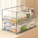 Medicine Box Drawer Home Light Luxury Transparent Acrylic Multi layered Stackable Dust Proof Large Capacity Desktop Storage Box