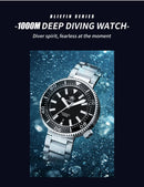 ADDIESDIV2025 New 8215 Movement 200m Waterproof BGW9 Blue Luminous Luxury Diving Automatic Watch Stainless Steel Sapphire AD2523