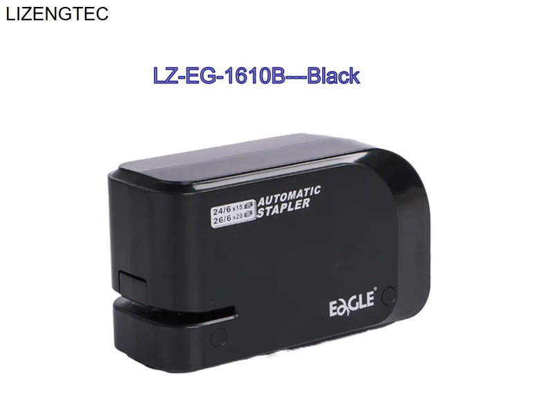 LIZENGTEC  Electricity 4*AA Battery  or DC Jack Two Power  Fully Automatic Stapler With 1000 PCS Staples Stapler