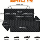 Premium Dog Car Seat Cover Durable Scratch Proof Slip Resistant Washable Pet Back Seat Protector