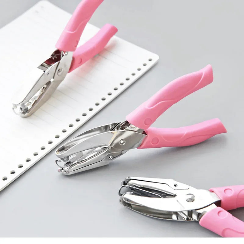 Cute Single Hole Puncher Scrapbooking Paper Punches Kawaii Star Heart Circle Hole Punch DIY Craft Shape Cutter Perforator