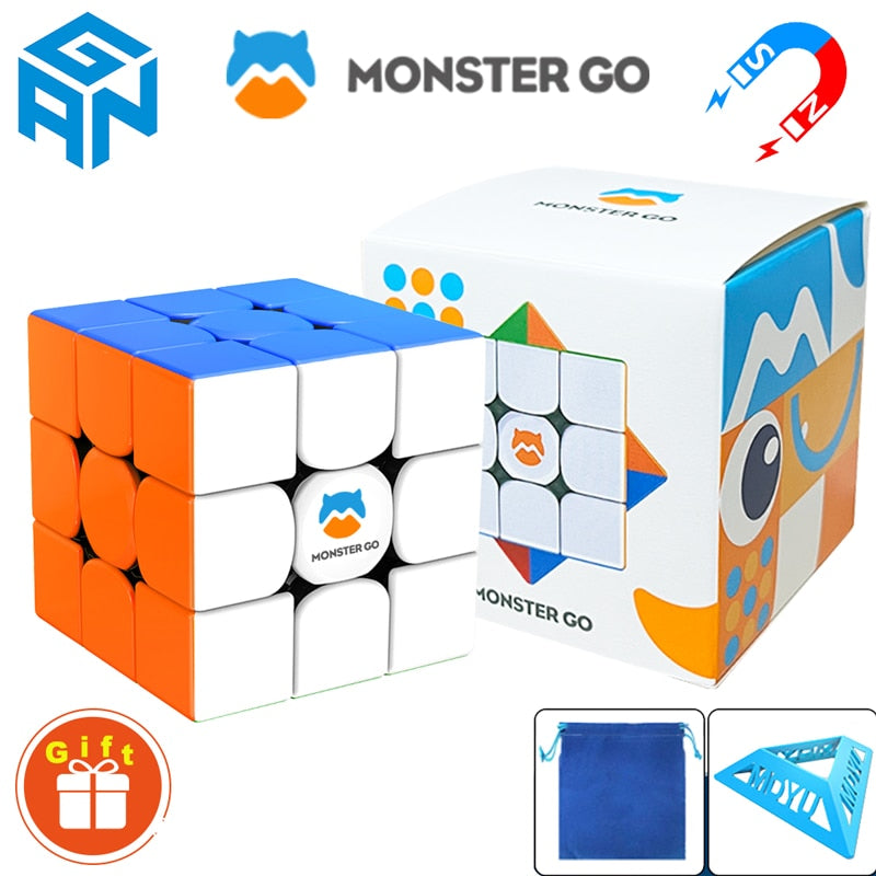 GAN MG356 3X3X3 Monster Go 3×3 Magnetic Magic Cube Speed Puzzle Children's Toys 3x3 Professional Hungarian Original Cubo Magico