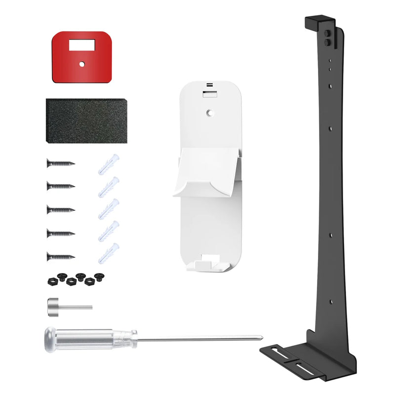 For PS5/PS5 Slim/PS5 Pro Wall Mount Storage Bracket Controller Headset Hook Host Wall Mount Bracket Host Stand for PlayStation 5