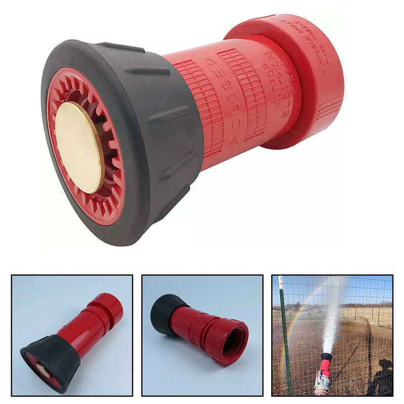 1Pcs Fire Hose Nozzle 1-1/2 Inch Heavy Duty Nozzle High Pressure Pump Sprinkler Garden Hose Spray Nozzle Lawn Watering Sprinkler