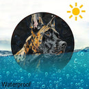 1pc Great Dane Aluminum Sign - UV Resistant & Waterproof 8" Round Wall Art for Dog Lovers - Home Decor Gift
